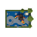 Игровая площадка Крепость 15x10м — вариант 2