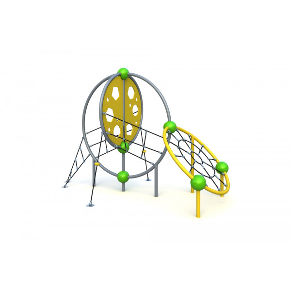 Фигура для лазания из сеток и канатов КС-010