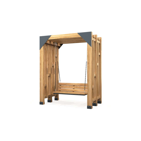 Пергола 'Парк' с диваном качелями БС-006